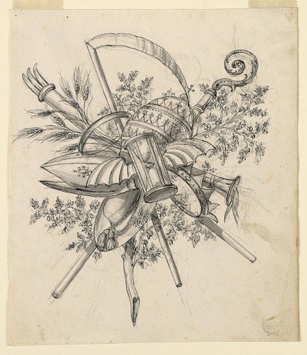 Trophy with Winged Hourglass
