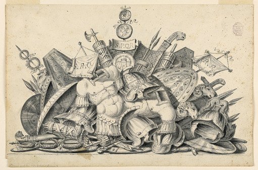 A Trophy of Weapons Intended to be Executed in Painting