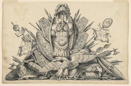 A Trophy of Weapons Intended to be Executed in Painting