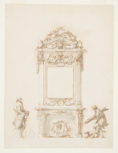 Design for a Fireplace, Antinous Room, Villa Albani, Rome, Italy