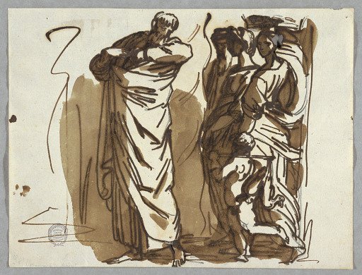 Saint Paul and Figures, after Raphael