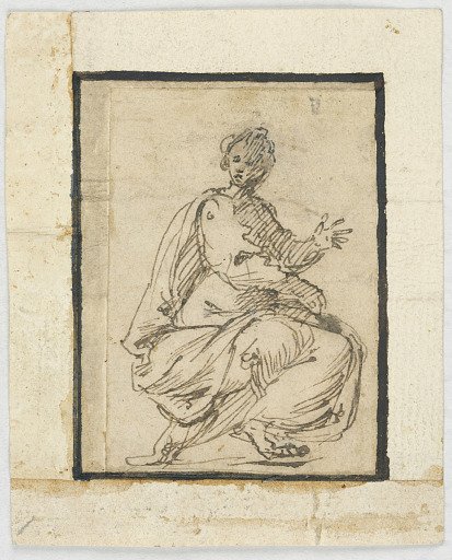 Sketchbook page: Allegorical Figure