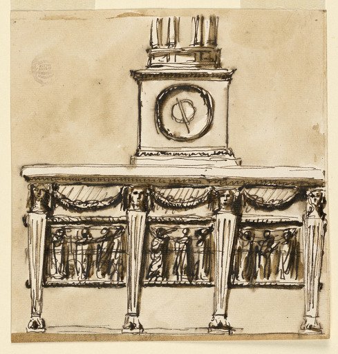 Console Table with Clock