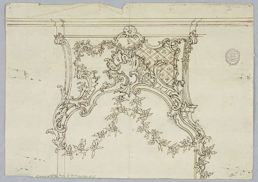 Design for the Crest of a Mirror with Alternative Suggestions