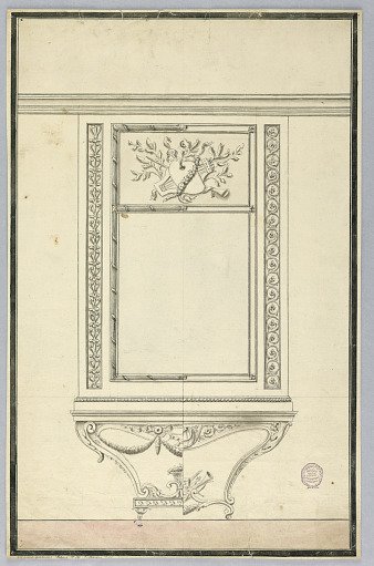 Design for a Pier Glass with Alternative Suggestions