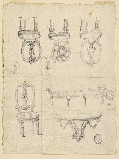 Chairs and Architectural Sketches