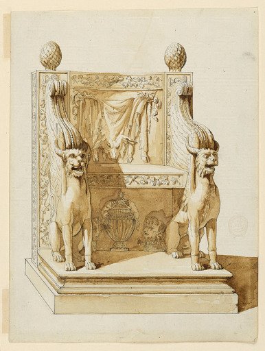Antique Chair with Bacchic Themes