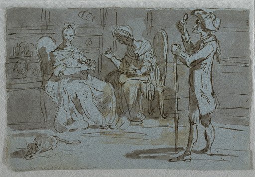 Satirical Print: The Suitor