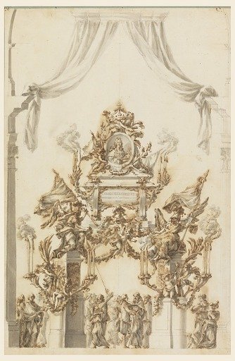 Design for a Catafalque for Charles Emanuel III of Sardinia