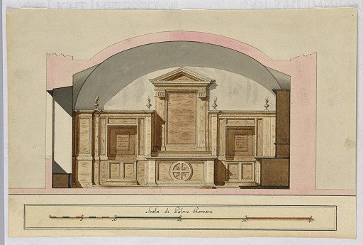 Project for the Interior of the Sacristy of St. Giovanni de’ Florentini in Rome