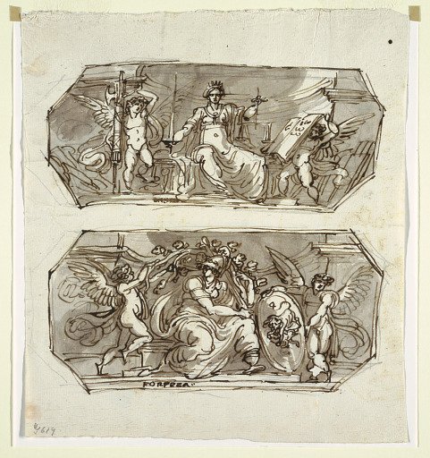 Justice and Strength, in Two Octagons
