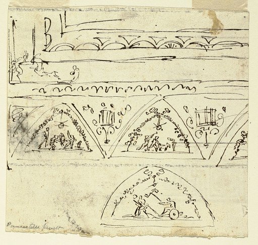 Moldings and Three Triangular Lunettes