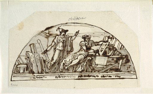Lunette with Allegory of Architecture