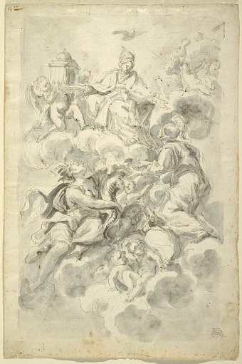 Sketches for a Ceiling Painting: The Triumphant Church