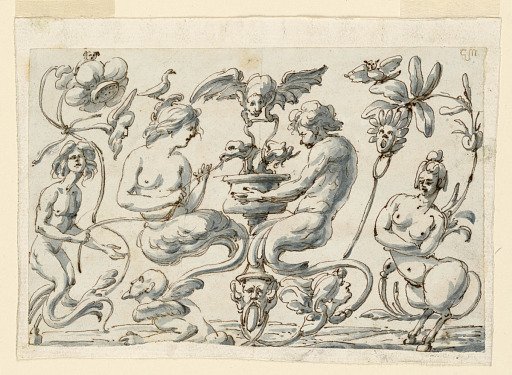 Grotesque for an Oblong Panel