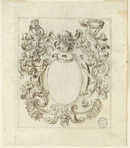 Decorative Frame; verso: Frieze with Playing Children