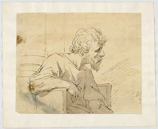 Seated Man with Beard
