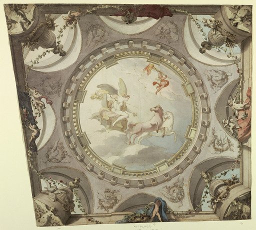 Design for a Painted Ceiling of Irregular Shape: Aurora