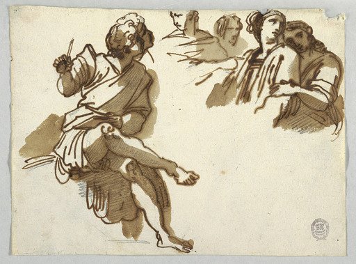 Five Figures from Parnassus by Raphael Sanzio