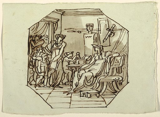 Cornelia, Mother of the Gracchi, Palazzo Cavina, Faenza