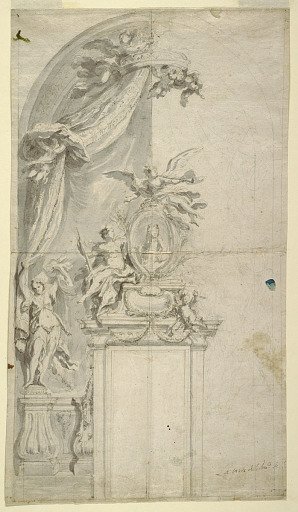 Study for the Memorial to Giovanni Domenico Milano, Duca di San Giorgio, in the Sacristy of S. Domenico Maggiore, Naples, Italy