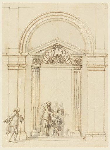 Doorway, Loggia, Ground Floor, Villa Albani, Rome, Italy