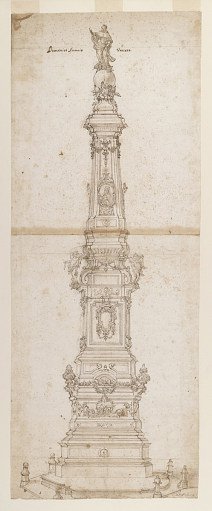 Design for the Obelisk of St. Dominic, Piazza San Domenico Maggiore, Naples