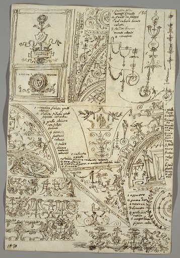 Decorative Studies; Verso: Anatomical Studies of Toes