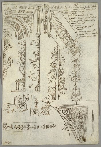 Decorative Studies; Verso: Anatomical Studies