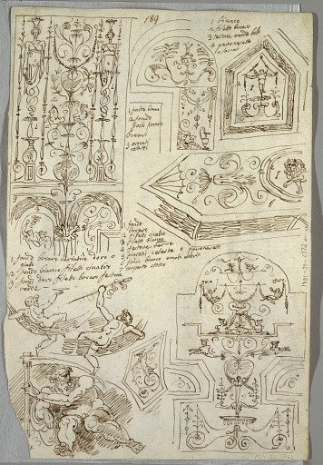 Six Decorative Studies; Verso, Anatomical Study