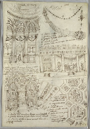 Decorative Studies; Verso: Profile Heads of Barbarians