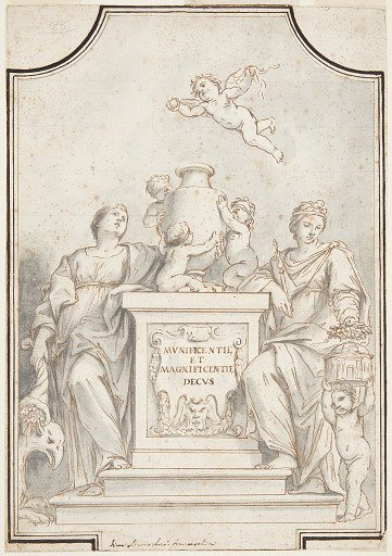 Design for a Monochrome Painting, Church of Corpus Domini, Bologna, Italy