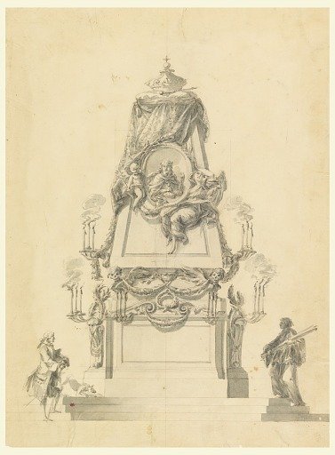 Catafalque for a king
