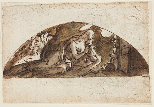 Lunette with the Penitent Magdalene