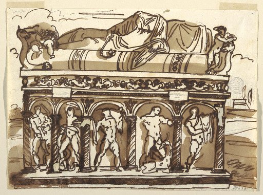A Roman sarcophagus in the Vatican Museum