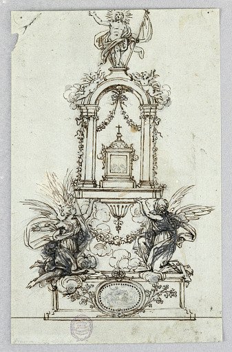 Door of a Tabernacle Intended To Be Executed In Bronze