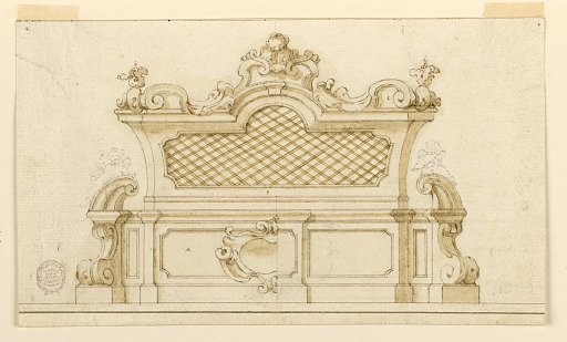 Project for a reliquary shrine, with alternative suggestions, intended to be executed in stone