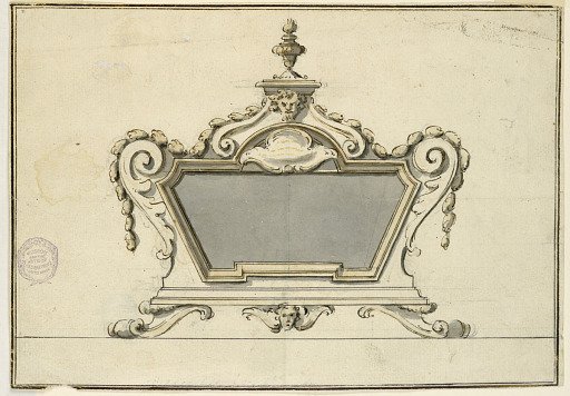 Project for a reliquary, intended to be executed in wood