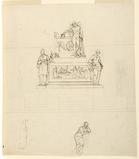 Studies for a Sepulchral Monument, possibly commissioned by King John II of Portugal-Brazil (1815-1826)