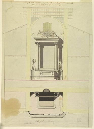 Project for the high altar in San Salvatore in Campo in Rome