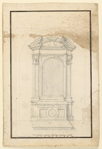 Incomplete project for the elevation of an altar