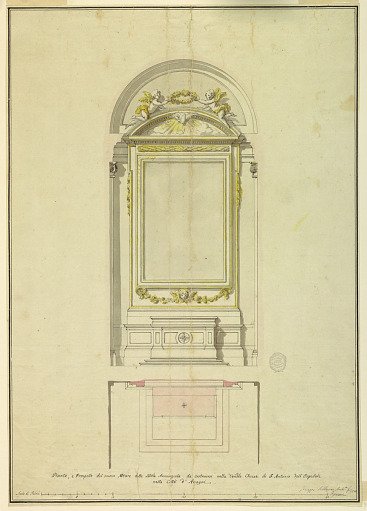 Project for an altar of the Annunciation for S. Antonio dell'Ospedale in Anagni