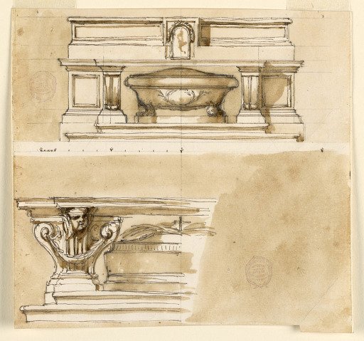 Two projects for an altar mensa