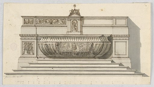 The elevation of an altar with alternative suggestions