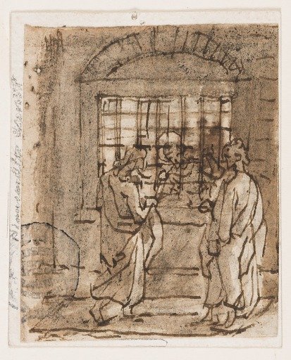 Saint John the Baptist in Prison, Visited by his Disciples