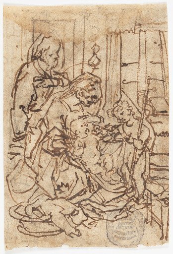 The Holy Family with John the Baptist