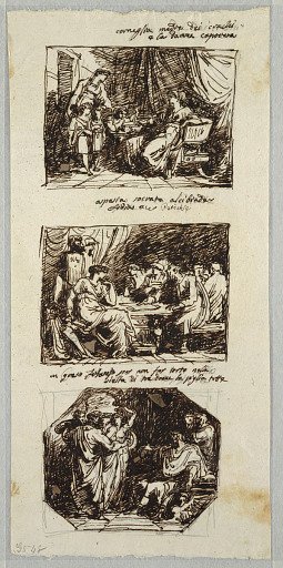 Cornelia, Mother of Gracchi; Socrates, Alcibiades and Aspasia; Zeus and the Maidens of Crotone