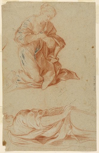 Studies of the Virgin Mary and a Standing Man