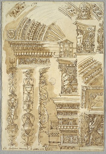Facade of Santa Cecilia in Bologna; Architectural Studies