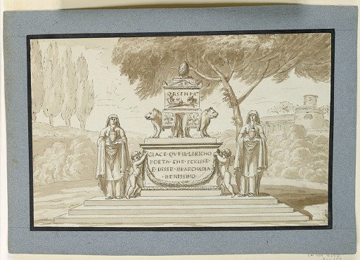 Sepulchral Monument for Poet Orsini of Rome